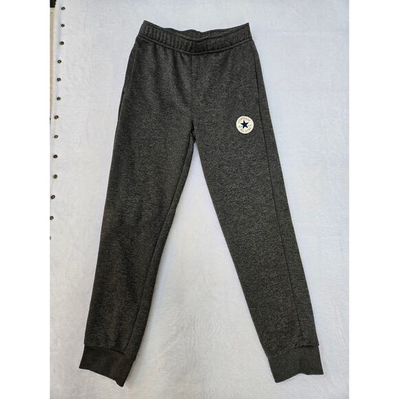 Converse All Star Girls dark Gray Jogger gym Pants medium - Picture 1 of 6
